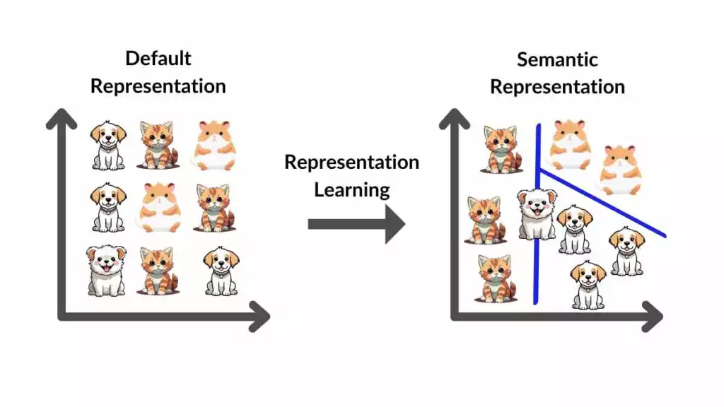 Representation transformation to perform image classification